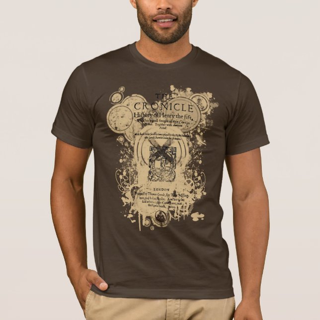 Camiseta Parte dianteira do in-quarto de Shakespeare Henry (Frente)
