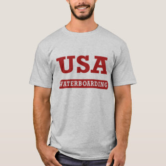 Camiseta Parte dianteira dos EUA Waterboarding