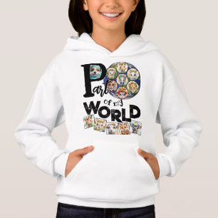 Camiseta Parte do Meu Mundo Planeta Terra Família Vibrante 