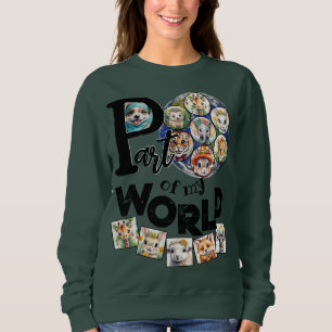 Camiseta Parte do Texto da Família Vibrante do Meu Planeta