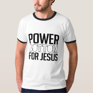 Camiseta Parte inferior do poder para Jesus