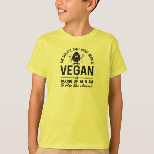 Camiseta Parte mais difícil de Vegan, Leite as amêndoas, do