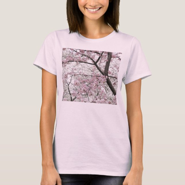 Camiseta Parte superior cabida senhoras das flores de (Frente)