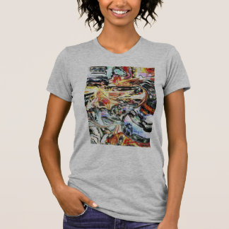 Camiseta "Parte superior da arte das mulheres do sorvete