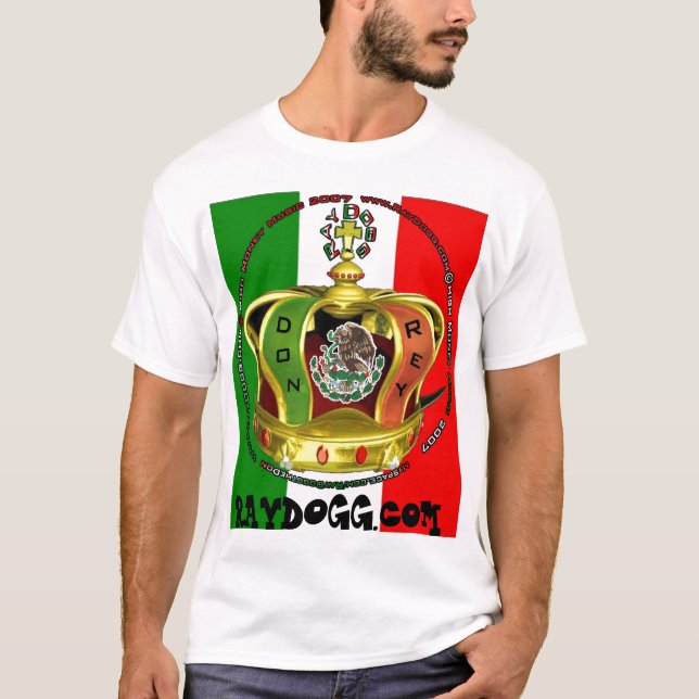 CAMISETA PARTE SUPERIOR DA BANDEIRA DO RAIO DOGG MEX (Frente)