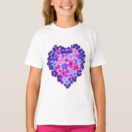 Camiseta Parte superior da correia de Spagetti do coração