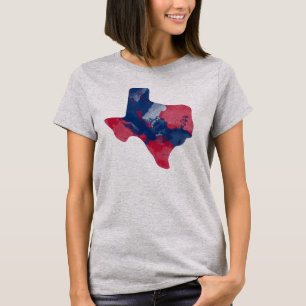 Camiseta Parte superior de Texas Flowy da aguarela