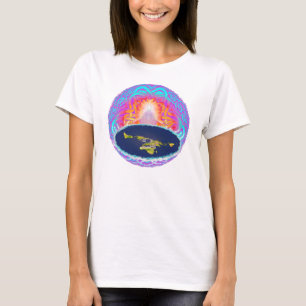 Camiseta Parte superior do círculo de Flowy de YHWH