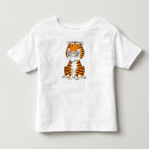 Camiseta Parte superior do tigre da criança