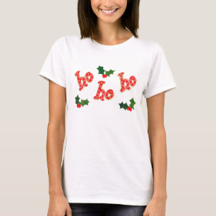 Camiseta Parte superior dos espaguetes do Natal das