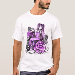 Camiseta Parte superior feericamente cor-de-rosa do dia dos