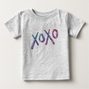 Camiseta Parte superior Glittery dos miúdos dos abraços e