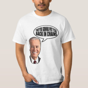 Camiseta Parte traseira de Joe Biden nas correntes