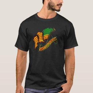 Camiseta PARTE TRASEIRA do LEÃO da BANDEIRA W/JAMAICA do