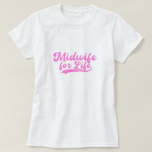 Camiseta Parteira para o Trabalho de Vida e Presente de Ent