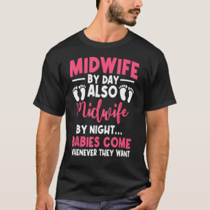 Camiseta Parteira Por Noite De Trabalho Obstetra Nur