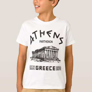 Camiseta Parténon - Atenas - Grego (preto)