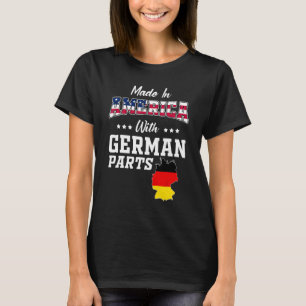 Camiseta Partes Alemãs da América Mapa da Alemanha Bandeira