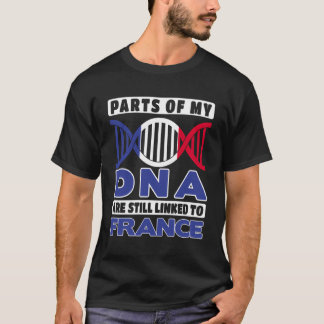 Camiseta Partes Do Meu Adn Ainda Estão Vinculadas À França