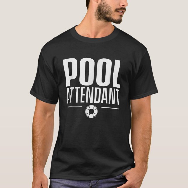 Camiseta Participante da piscina Lifeguard Sayings Life Gua (Frente)