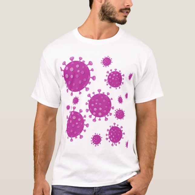Camiseta Partícula Viral Roxa (Frente)