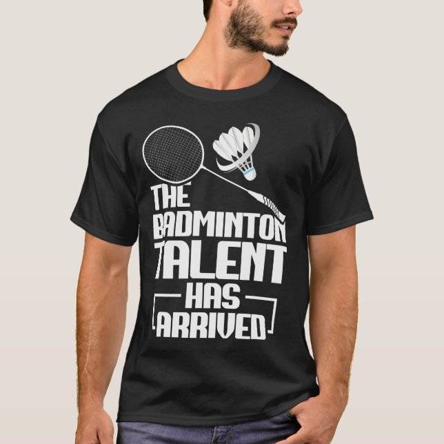 Camiseta Partida de Badminton Talento Peteca Jogador de Bad (Frente)