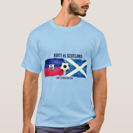 Camiseta Partida de Futebol Haiti vs Escócia Copa do Mundo