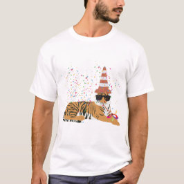 Camiseta Partida de Tigre - Animais com festa