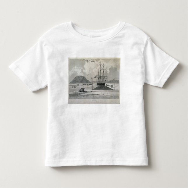 Camiseta Partida dos barcos da angra de Hecla, o 21 de (Frente)