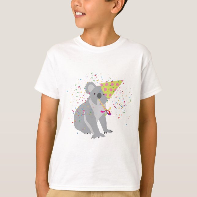 Camiseta Partida Koala - Animais com festa (Frente)