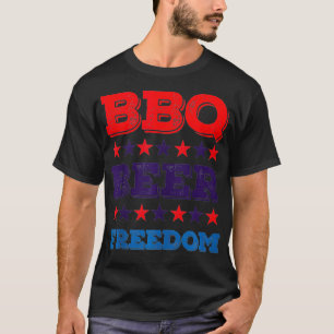 Camiseta Partido América do Beer Freedom do churrasco 4 de