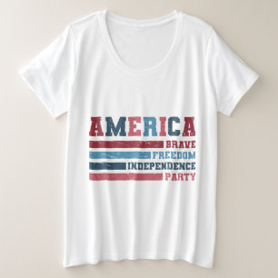 Camiseta Partido América Valente, Liberdade, Independência