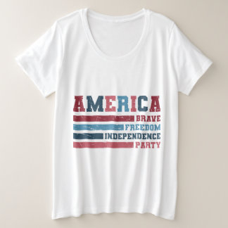 Camiseta Partido América Valente, Liberdade, Independência