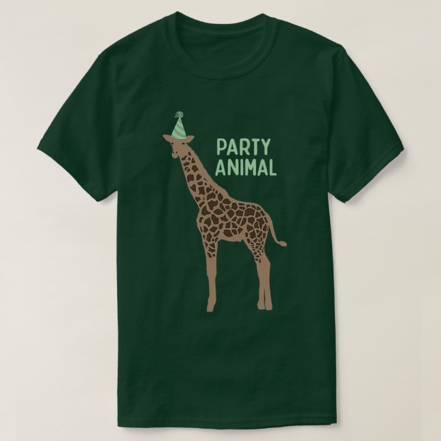 Camiseta Partido Animal Giraffe Dullish Giraffe (Frente do Design)