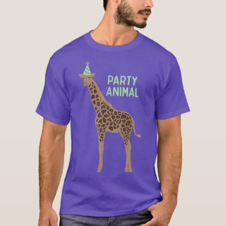 Camiseta Partido Animal Giraffe Giraffe Giraffe