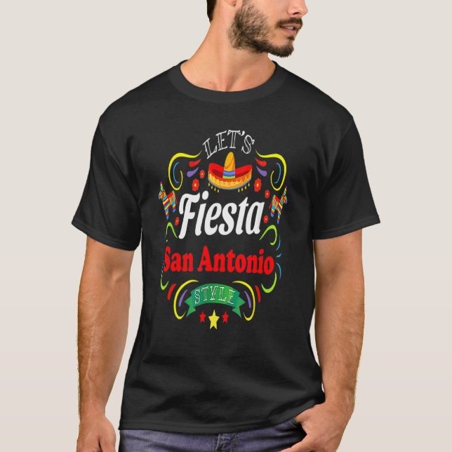 Camiseta Partido Bebendo Fiesta San Antonio Cinco De (Frente)