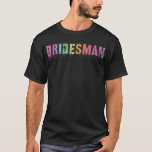 Camiseta Partido Bridal do BRIDESMAN Homem de Honra Cara BF