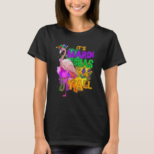 Camiseta Partido Carnaval Idea Flamingo Mardi Gras