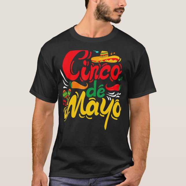 Camiseta Partido Cinco de Mayo Fiesta Partido Mexicano (Frente)