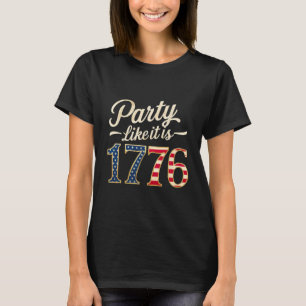 Camiseta Partido Como Se Fosse 1776 Homens De Bandeira Dos