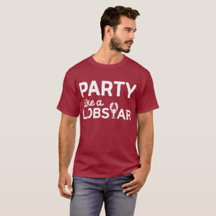 Camiseta Partido como um Lobstar com lagosta ilustrada