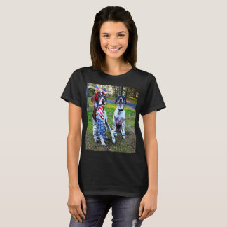 Camiseta Partido da Celebração Patriótica Cães Camisa-T de 