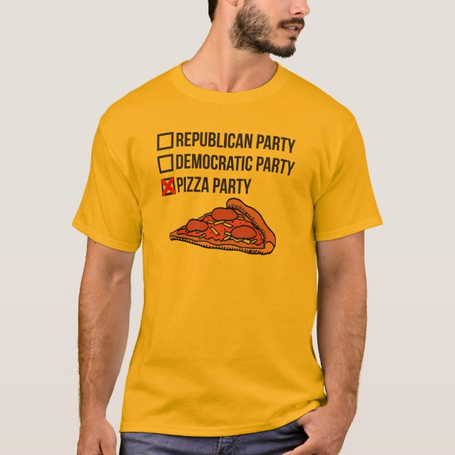 Camiseta Partido da pizza (Frente)