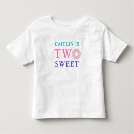Camiseta Partido da Rosquinha segundo aniversário Dois doce