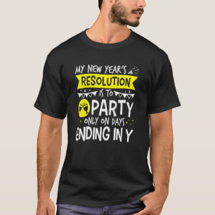 Camiseta Partido de Resolução de Ano Novo