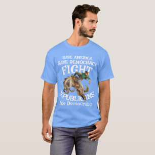 CAMISETA PARTIDO DEMOCRATA DHS CBP ICE TSA DOJ FEMA GOVT TS