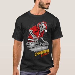 Camiseta partido DJ do Natal Partido Disco Vintage Dance Pa