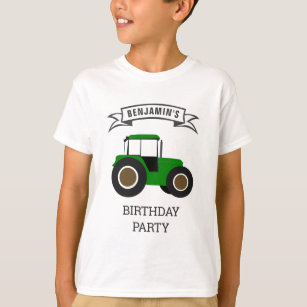 Camiseta Partido do Aniversário de criança do Trator de Faz