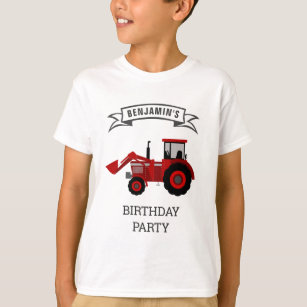 Camiseta Partido do Aniversário de criança do Trator de Faz
