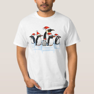 Camiseta Partido do pinguim do Natal